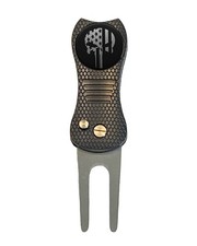 The Punisher USA Flag Marvel Golf Ball Marker  Switchblade Divot Tool Laser