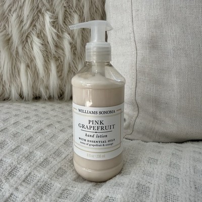 Williams Sonoma Pink Grapefruit Hand Lotion Retired Scent Essential Oils 8 Fl Oz