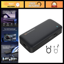 4K60 HDMI Capture Card, 1080p60 Video Capture, USB-C, Low Latency, Mic Input, PS