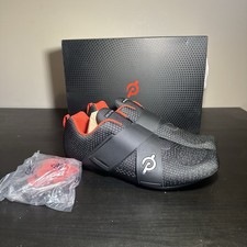 New Peloton Unisex Size 12M / 13.5W Cycling Shoes Black Red Cleat Altos Sneakers