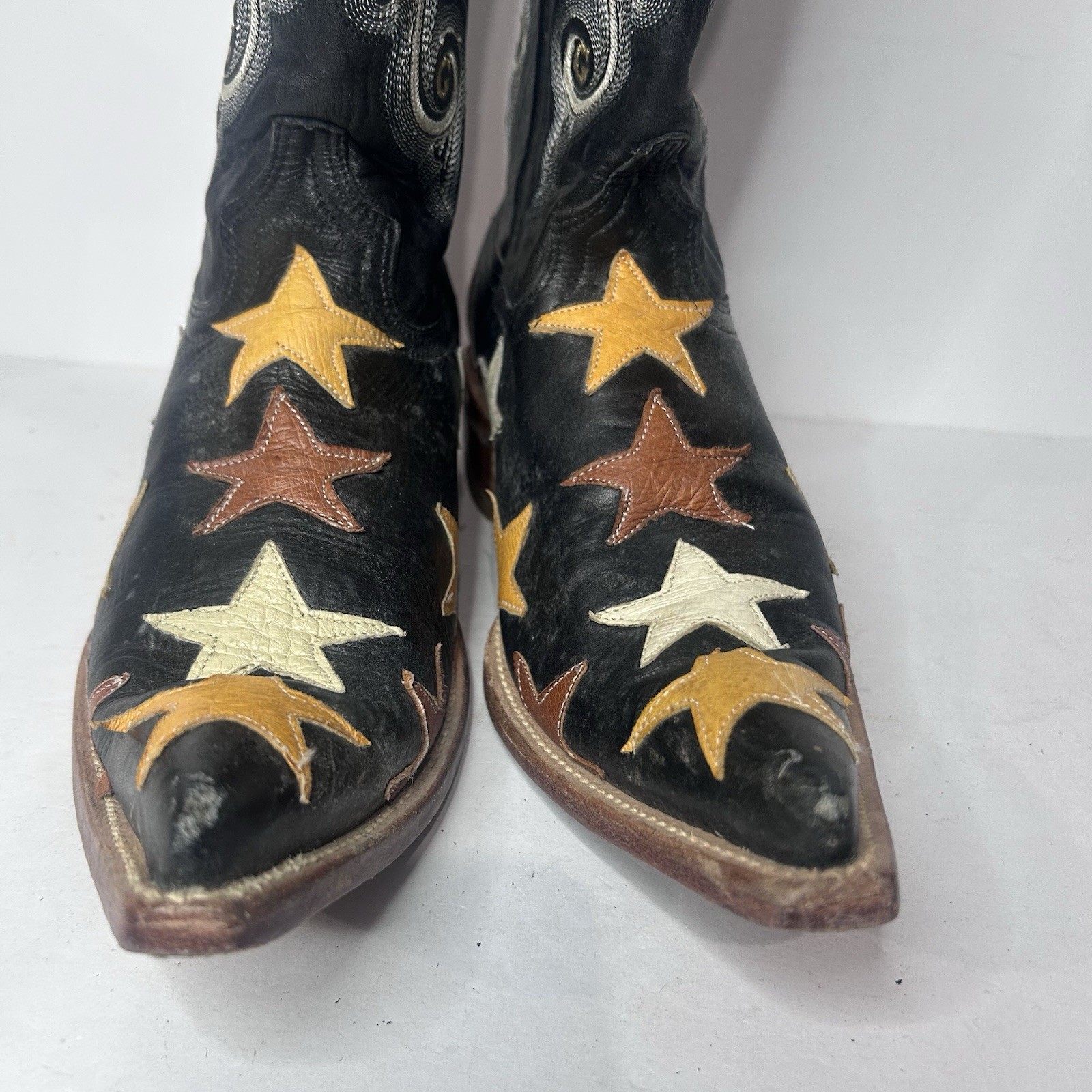 El General Men’s Bull Patterns Patchwork Western … - image 6