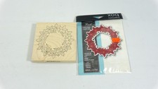 2011 Memory Box Craft Steel Die Poinsettia Wreath 98202 - Rubber Stamp G1787