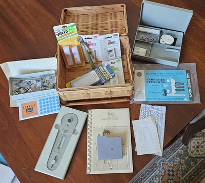 #ad Vintage Sears Kenmore Sewing Machine Accessories Buttonholer Model 1400 Zig Zag $49.99