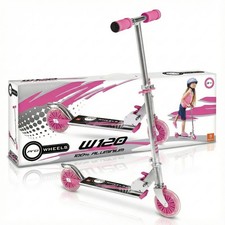 Monopattino Pieghevole Pro Wheels W120 2 Ruote Bambine 3, 4, 5 Anni Mondo