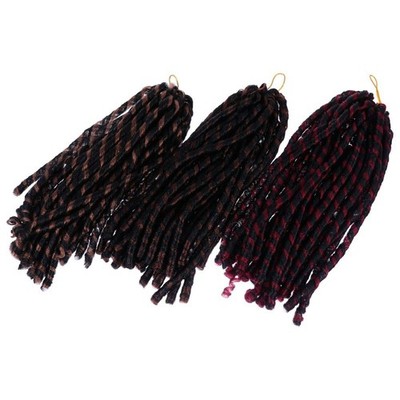 3 Pcs Leichte Perücken-Zöpfe Für Herrenkostümparty Haare Braids Dreadlocks