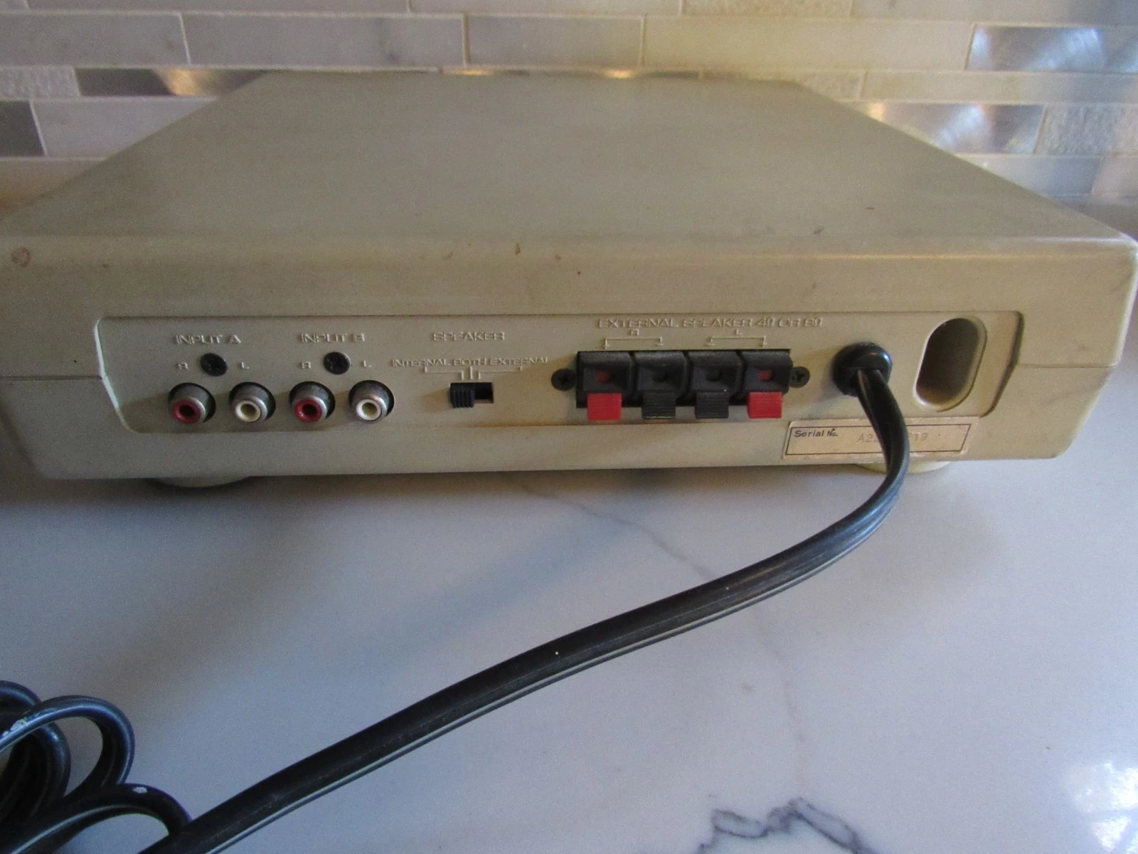 Vintage Tandy MMS-10 Computer Stereo Amp Speaker System/Powers up 1992 - product detail image 5