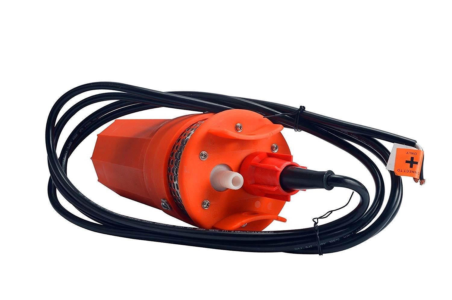 24V DC Solar Submersible Deep Well Water Pump 1.6 GPM 230 ft for Irrigation Farm