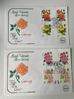 GB 1976 Roses Gutter Pair Cotswold First Day Cover with Rose Society Spec. H/S
