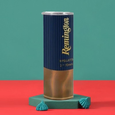 Remington Ammo Print 20oz Stainless Steel Tumbler Hunting Outdoor Insulated Mug