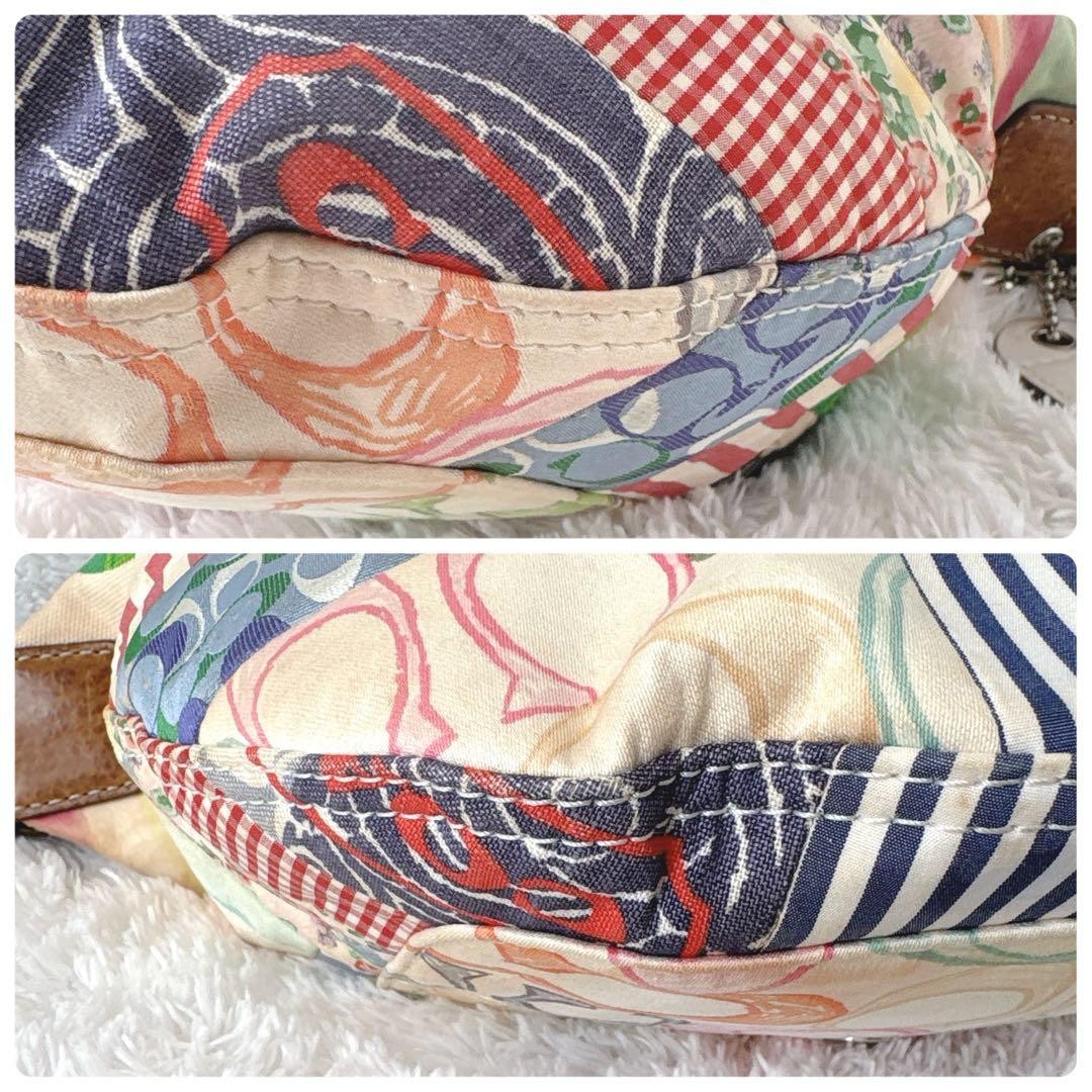 COACH Patchwork Hobo One Shoulder Bag Multi Color… - image 7