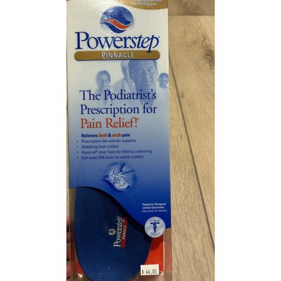 POWERSTEP 14-14.5 Men Full Length Insoles PINNACLE Relieves Heel & Arch Pain Z23