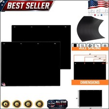 All-weather Black Polymer Mud Flaps 24x18 For Ultimate Truck Protection - 2 Pack