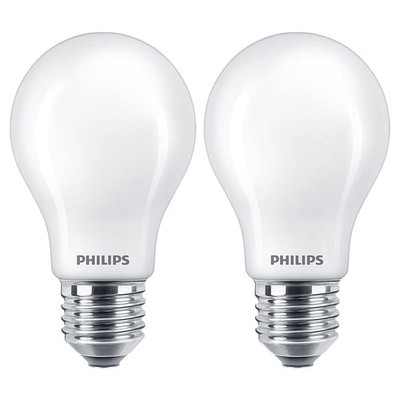 2 x Philips LED Leuchtmittel Birnenform A60 4,5W = 40W E27 matt 470lm warmweiß