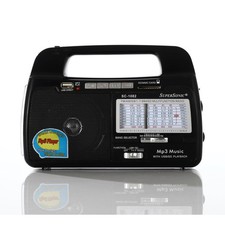 Supersonic SC-1082 9 Band AM/FM/SW 1-7 Portable Radio, High Sensitivity Recei...