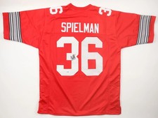 Chris Spielman Signed Ohio State Buckeyes Jersey (JSA) Detroit Lion LB 1988-1995