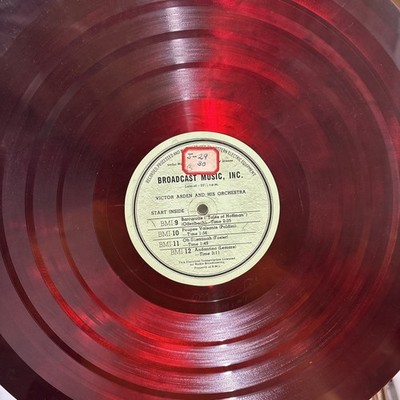 Victor Arden 16  Radio Transcriptions Broadcast Music Inc (5) T3