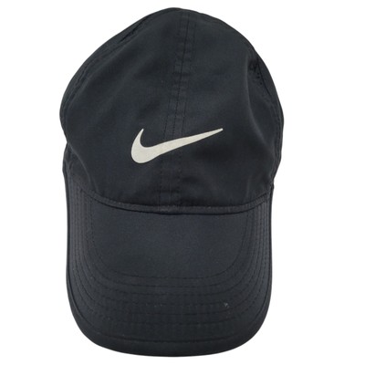 Nike FeatherLight Dri-Fit Hat Cap Black Toddler Tennis O/S. Excellent Condition 