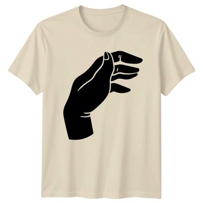 Open Human Hand Art Design T-Shirt Minimalist Art Human Body Geburtstag Geschenk