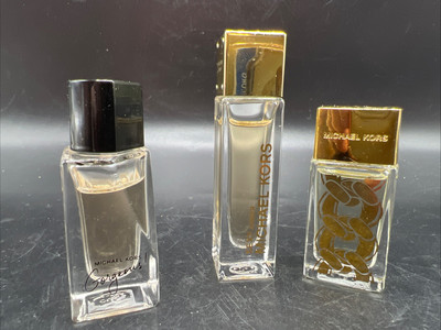 3 Michael Kors for Women Eau de Parfum Perfume Small Samplers Travel