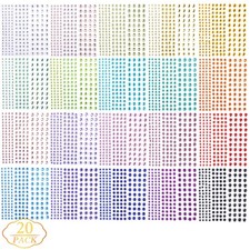 Gem Sticker Set 3300Pc Self Adhesive Rhinestones For Crafts Decor