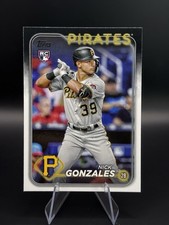 Nick Gonzales Rookie Trading Card 2024 Topps #168 Pittsburgh Pirates FREE SHIP. rookie card picture