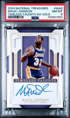 2024-25 Panini National Treasures - Timeless Talents Gold Magic Johnson /10 Auto