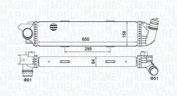 Magneti Marelli LadeluftküHler U.A. FüR Fiat, Opel-image