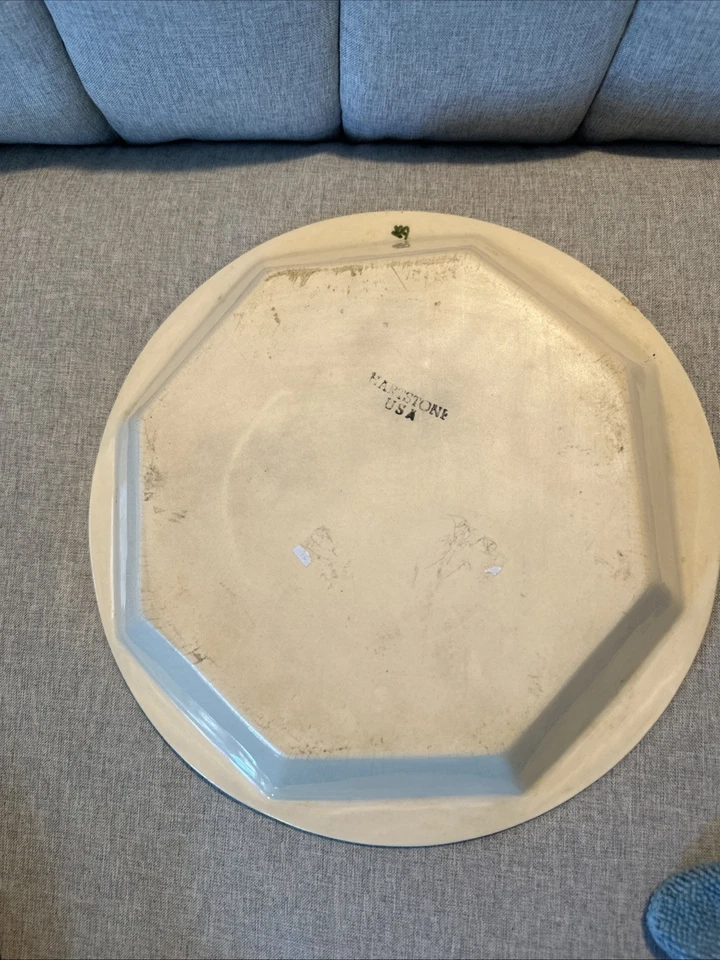 Plato de panadero redondo de gres Hartstone cerezas 10-3/8" de colección descontinuado Foto 3 de 4