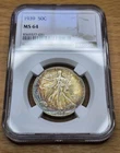 Toned Walking Liberty Half Dollar