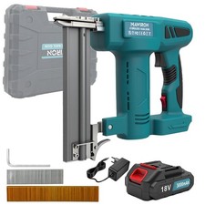 2IN1 Für Makita Akku Tacker Nagler Klammer Nagelpistole Mit 1 Batterie + Koffer