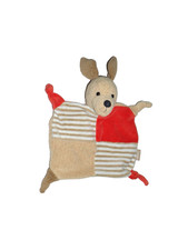 1 x Sterntaler Hund Hanno groß Rassel Schmusetuch Schnuffeltuch rot und braun