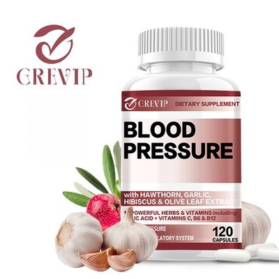 Blood Pressure Support Capsules With 13 Vitamins & Herbal Supplements