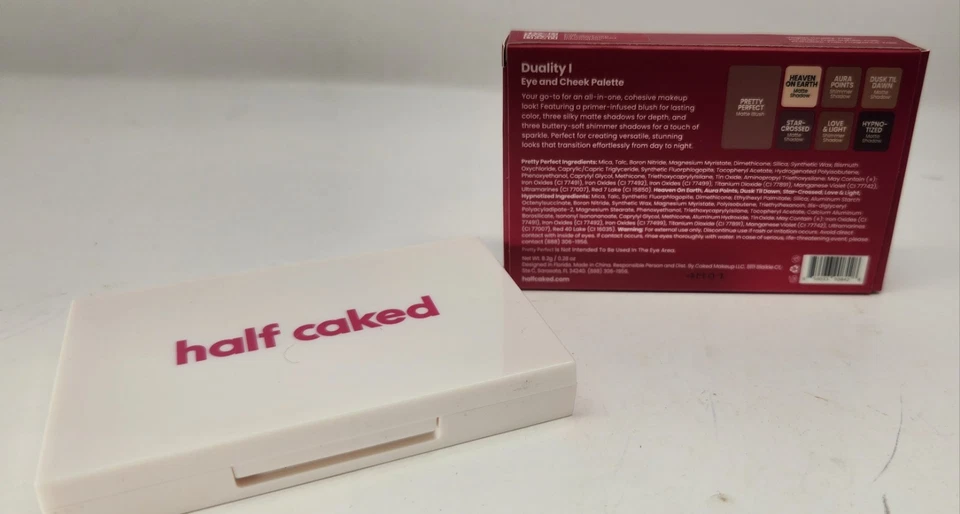 Half Caked Duality 1 Eye and Cheek Palette Eyeshadow & Blush 8.2g/0.28 oz New - Image 2 of 4