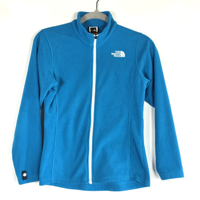 The North Face Girls Large 14/16 Fleece Jacket Teal Blue Fits Women XS S Glacier