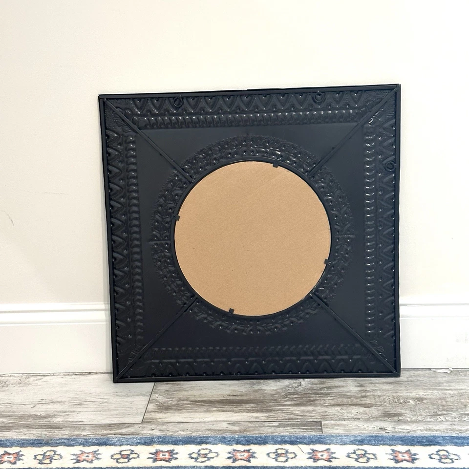 Accent Wall Mirror Metal Galvanized Metal 21” Square - Image 4 of 4