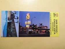 Best Western Cavalier Motor Hotel Chula Vista California vtg oversized postcard 