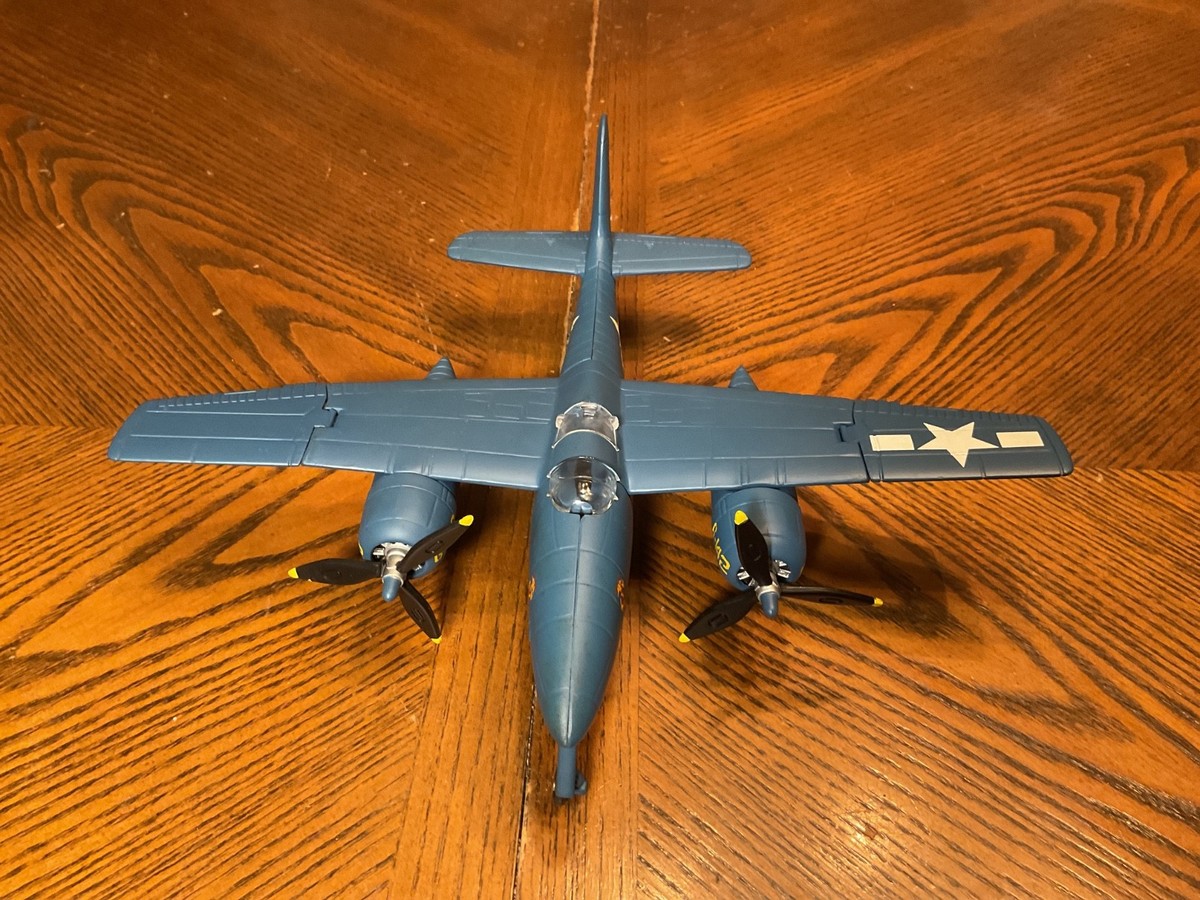 GEARBOX 1:48 F7F-3 タイガーキャットダイキャスト製貯金箱 1945 Marines F7F-3 Grumman Tigercat Die-Cast Coin Bank #12001 C4