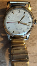 Anker 15 Rubis  Herren Armbanduhr,  Handaufzug mechanisch, Werk läuft, vergoldet