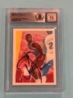 JOE DUMARS Signed 1990-91 HOOPS Card #362 Beckett (BAS) AUTO 10
