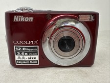Nikon COOLPIX L22 12.0MP Digital Camera - RED - For Parts / Repair - READ
