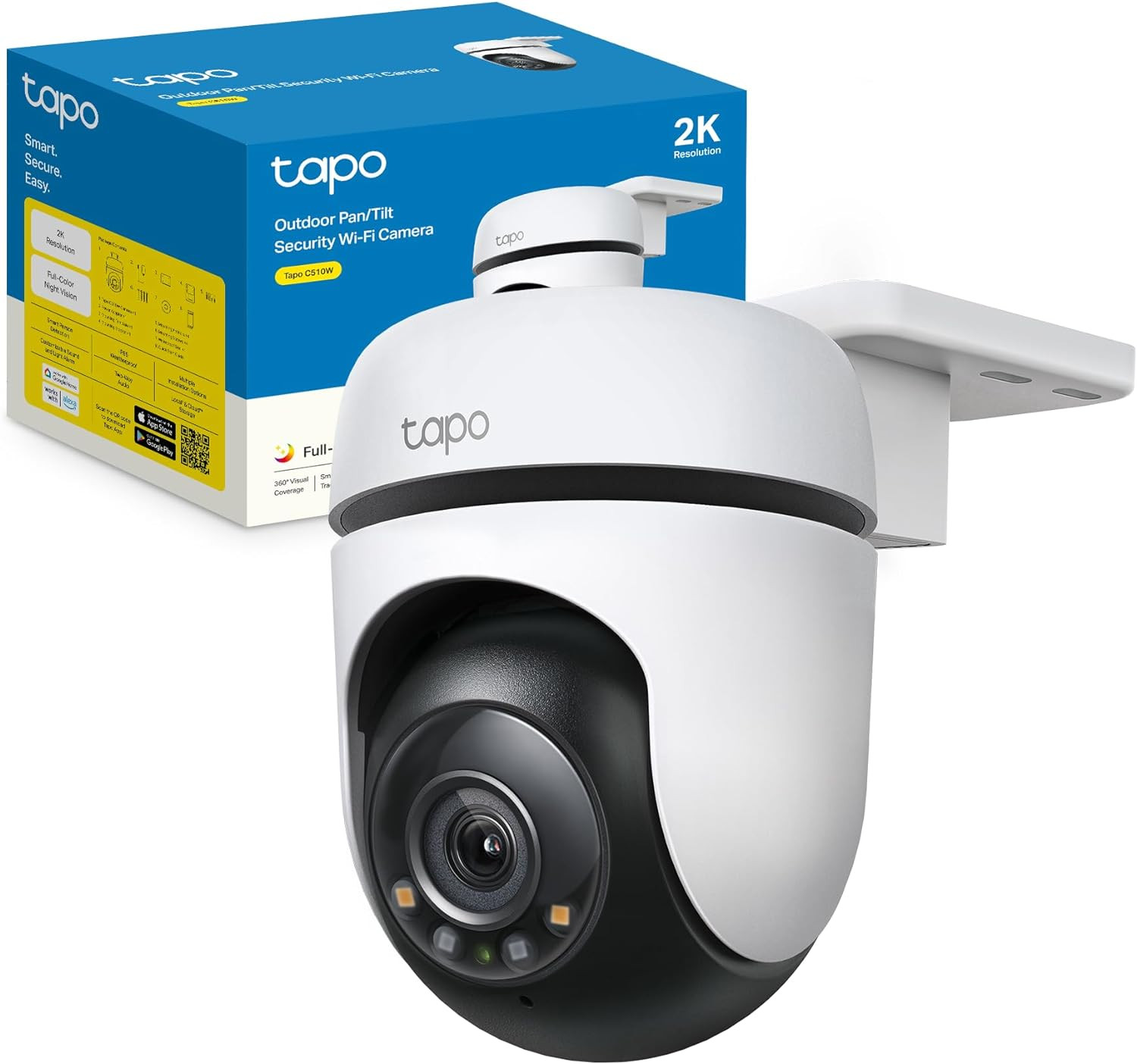 Tapo C510W Telecamera Esterno 2K: Smart Tracking AI e Protezione IP65