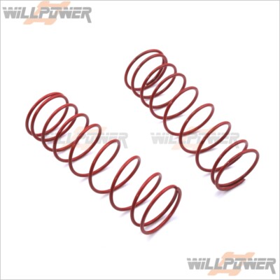 Red Spring (Long) 2pcs. #CKR0110 (RC-WillPower) CEN Reeper/Colossus XT