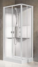 Novellini Media 2.0 A Idromassaggio 90x70 cm Box Termostatico Trasparente Bianco