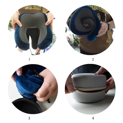 Travel Pillow,Neck Pillow for Travel,Memory Foam Neck Pillow, Head Support