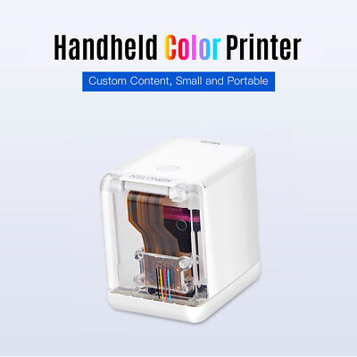 Portable Inkjet Printer Color Barcode Printer 1200dpi with Ink Cartridge APP