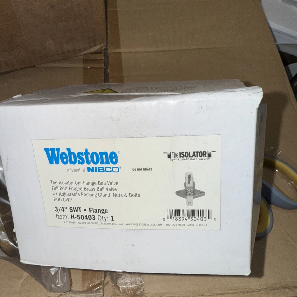 Webstone3/4" SWEAT ISOLATOR FLANGE SKU : H-50403 W15 - Image 4 of 4