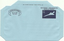 NEW HEBRIDES:  AEROGRAMME 15 FNH  Concorde /  1979 / mint