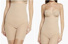 HONEYLOVE SuperPower Shorts in Sand Shapewear Straps. Plus Size 1X. NEW 89