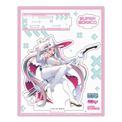Caravan Nitroplus Super Sonico x Vocaloid Racing Miku 2024 Ver. Acrylic Stand