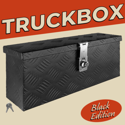 Auswahl Deichselbox Werkzeugkasten Truckbox Alu Box Transportbox Schwarz trucky